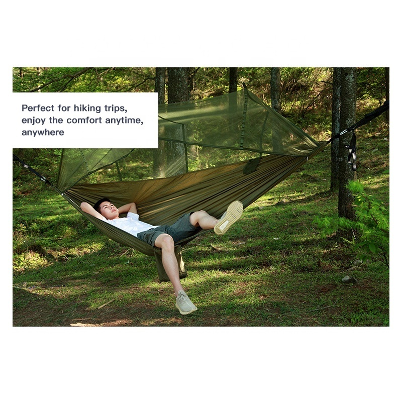 DELUXEFIT oem outdoor hammock chair camping lightweight with mosquito net swing camping hammock