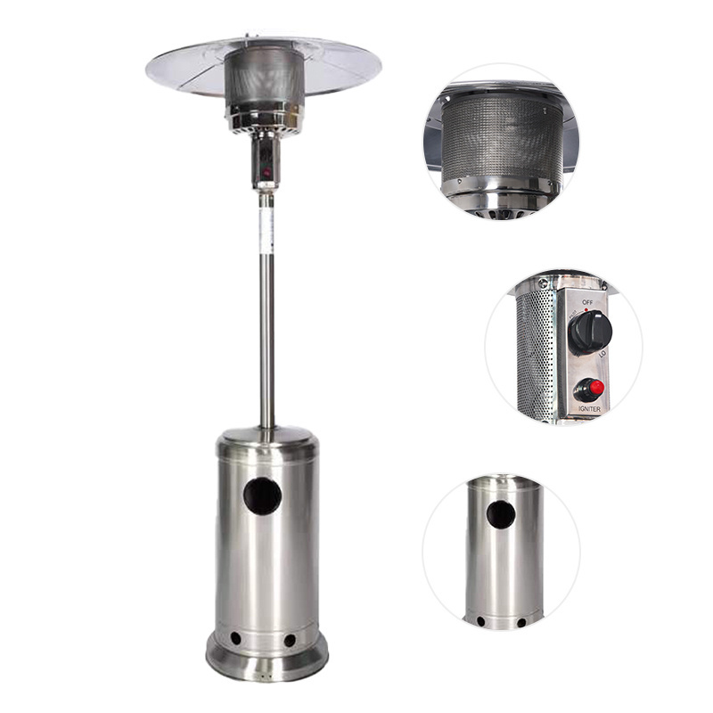 Hot Sale Professional Lower Price Outdoor Umbrella Academy Round Patio Heaters Butane Out Door Dome Patio Gas Heater