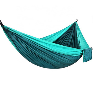 High quality 210T Outdoor Hiking Nylon Portable Swing Hanging Parachute Garden Camping Tent Hammock Bed