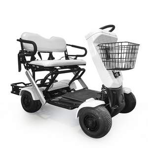 Adult Folding Lightweight Foldable 4 Wheel Electric Scooter Golf Cart