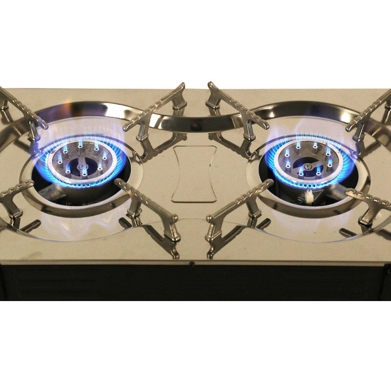 Wholesale Hot Sale Kitchen Cooktop Gas Stove 2 Burner Tempered Portable Butane Stove