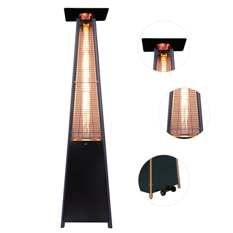 Wholesale Garden Hotel Outside Stainless Steel Standing Pyramid Propane Outdoor Garden Gas Patio Heater