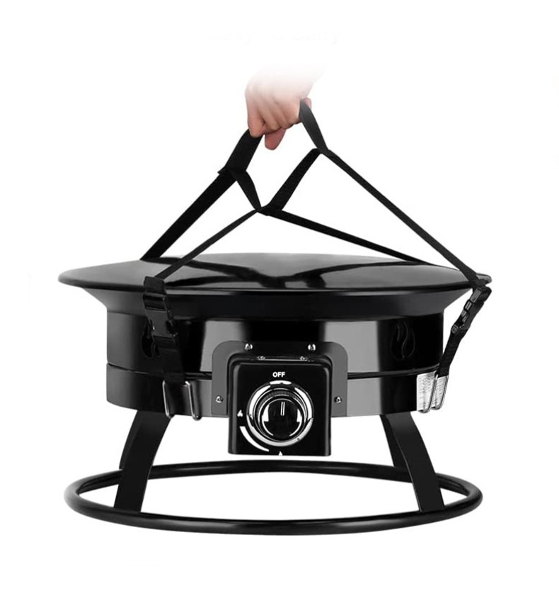 19 Inch Outdoor Camping Portable Propane Gas Fire Pit