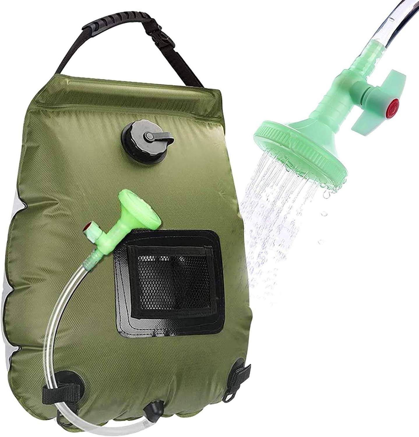 Factory OEM 20L Outdoor PVC Hiking Travelling Beach Portable Heating Water Bag Pool Camping Solar Bath Shower