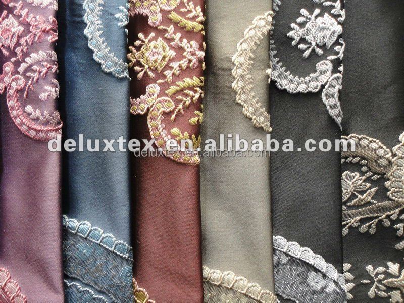 Factory cheap price jacquard textile western microfiber upholstery fabric