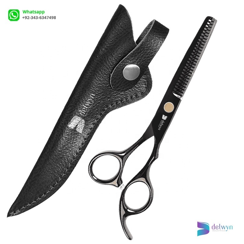 Wide Blade Barber Thinners Black Hairdressing Scissors Stainless Steel Hair Thinners Hair cutting Thinning Shear Barber Shears