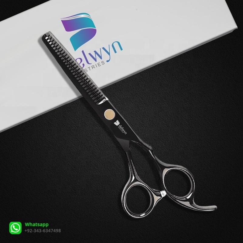 Wide Blade Barber Thinners Black Hairdressing Scissors Stainless Steel Hair Thinners Hair cutting Thinning Shear Barber Shears