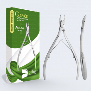 Unique Curve Handles cuticle nippers Inclined Straight Cutting Edges Manicure Nippers, manual sharpened Russian nail nippers