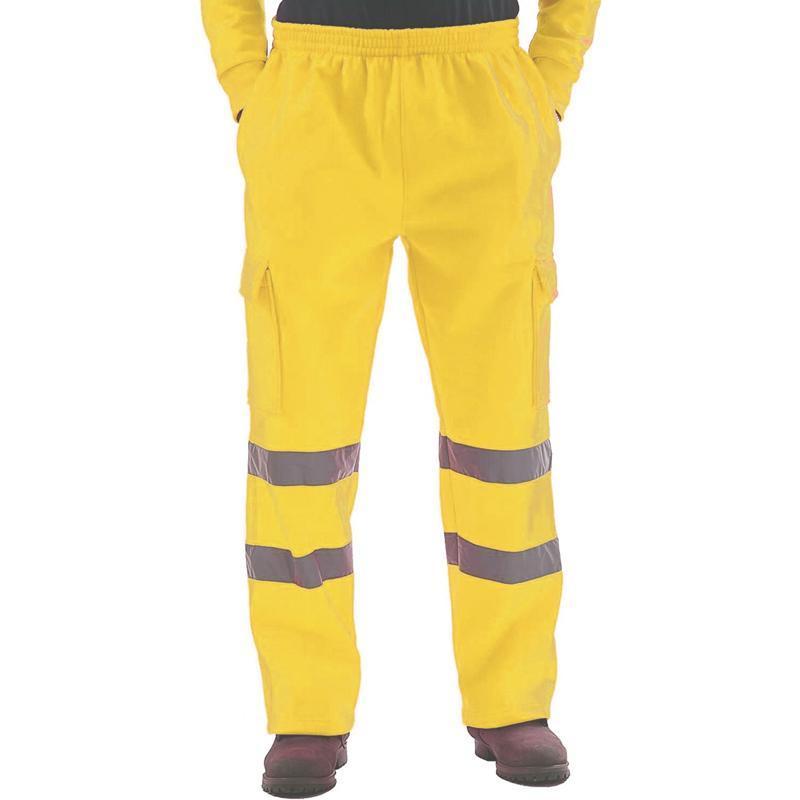 Hi vis pants reflective stripe safety tape work pants road safety construction work professional hi vis jogger pants