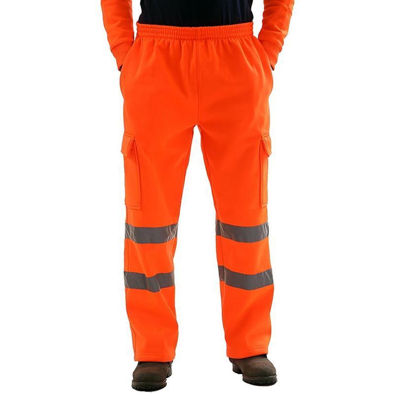 Hi vis pants reflective stripe safety tape work pants road safety construction work professional hi vis jogger pants