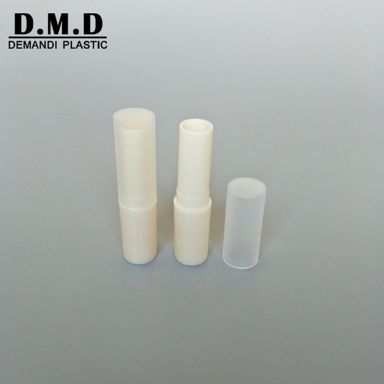 Empty clear plastic PP pink white green blue lip balm stick / lip balm tube for kids