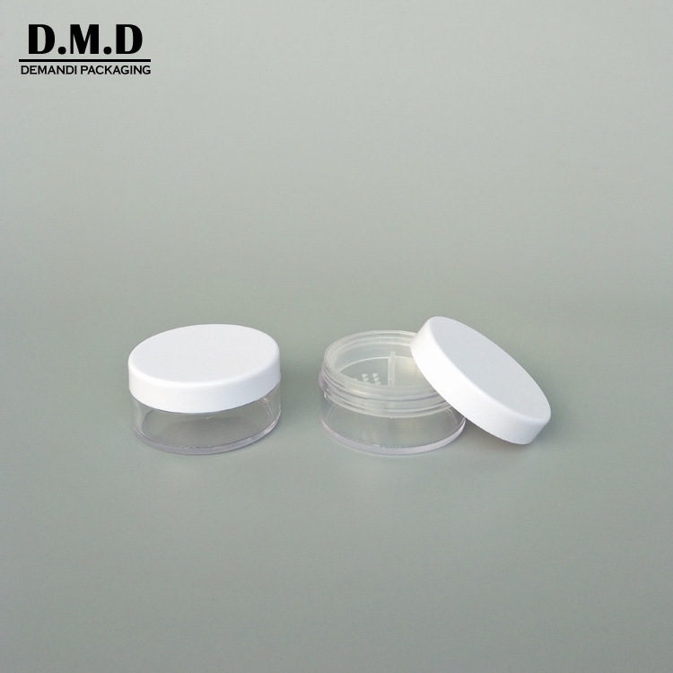 Custom logo makeup setting powder container 10ml 5 grams 20 ml 20grams 50ml loose powder jar with rotating sifter