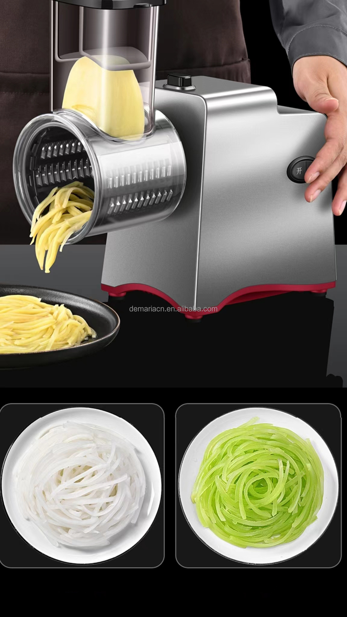 Homemade Kitchen Appliances Graters Shredders Slicers Fruit Vegetable cutter Electric Automatic Salad Maker