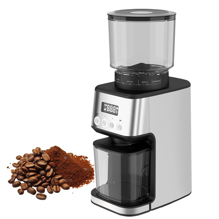 Coffee grinder with 51 adjustable setting electric coffee grinder for beans espresso grinder with conical burr