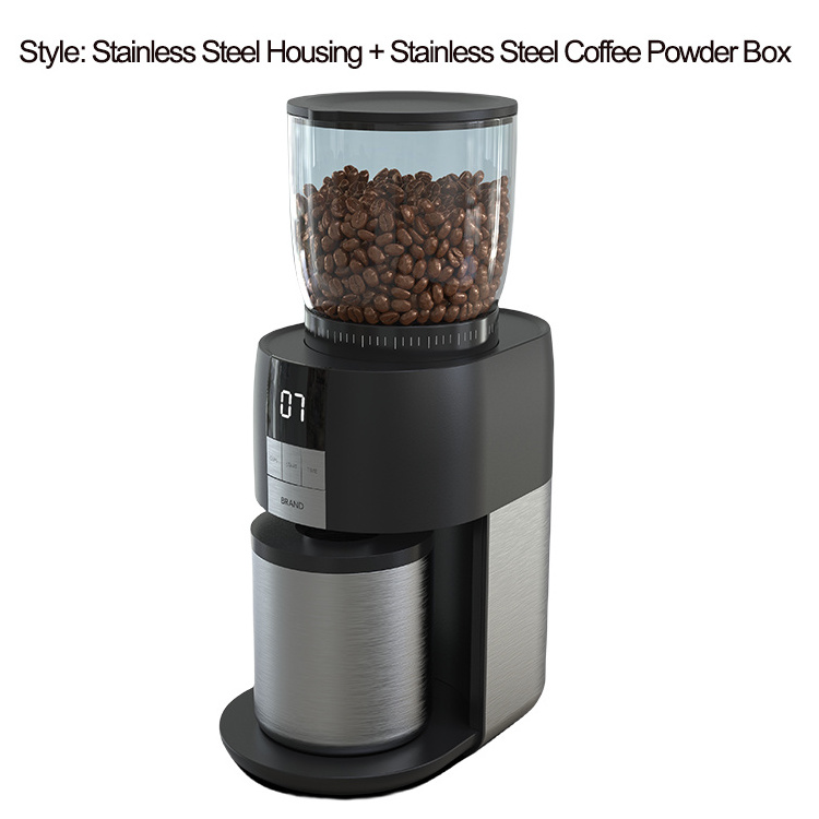 Electric coffee grinder for beans 38 settings coffee bean grinder home office use espresso grinder with conical burr