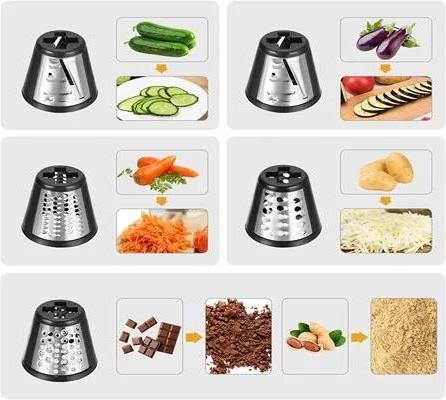 Electric carrot Vegetable cutter crusher shredder cheese grater machine chipper  slicer vegetal slicer shredder