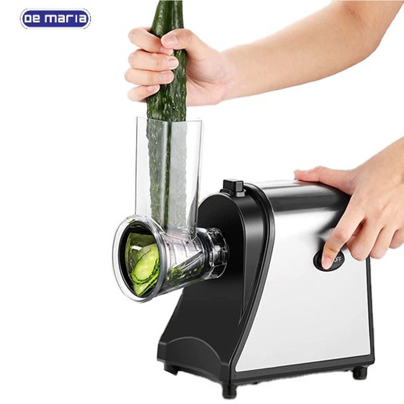 Home appliance Electric Salad Maker Stainless Steel 250W Vegetable Slicer Shredder carrot salad chopper