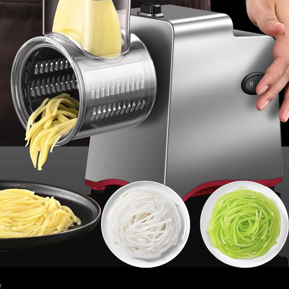 VSM-S rotary professional electric salad shooter vegetable slicer chopper potato cutter grinder electric grater