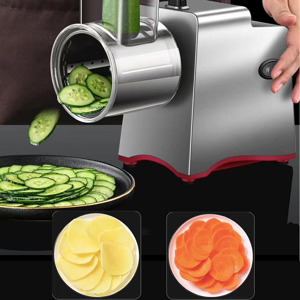 VSM-S rotary professional electric salad shooter vegetable slicer chopper potato cutter grinder electric grater