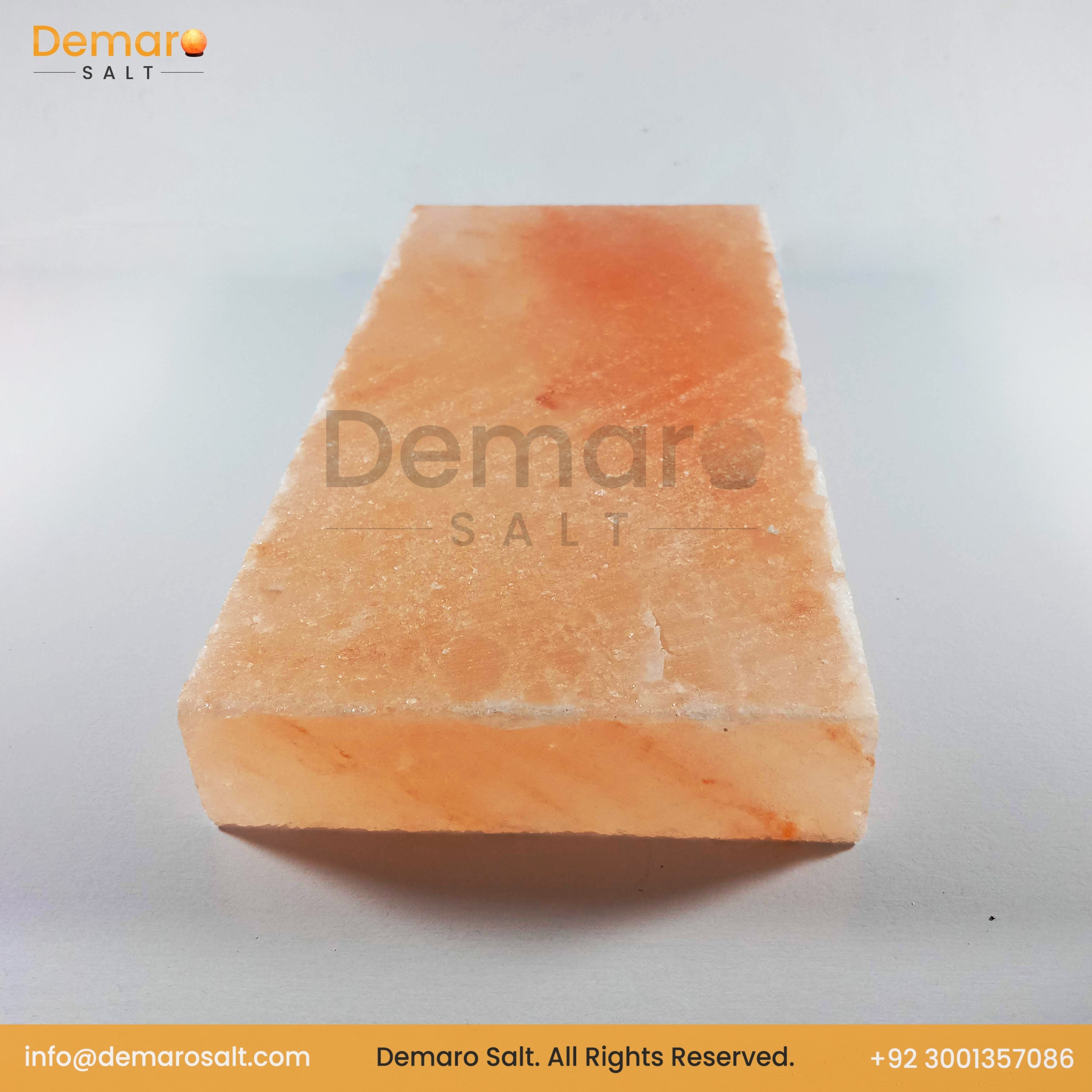 2023 BIG SALE 20x10x2 cm Wholesale Sauna Room Natural Salt Rock Block Pink Salt tiles Himalayan Salt Brick of premium quality