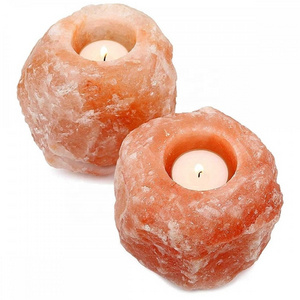 Wholesale custom handmade natural crafts Himalayan Pink Crystal Salt candle holder | Tealight Votive Candle holders Manufacturer