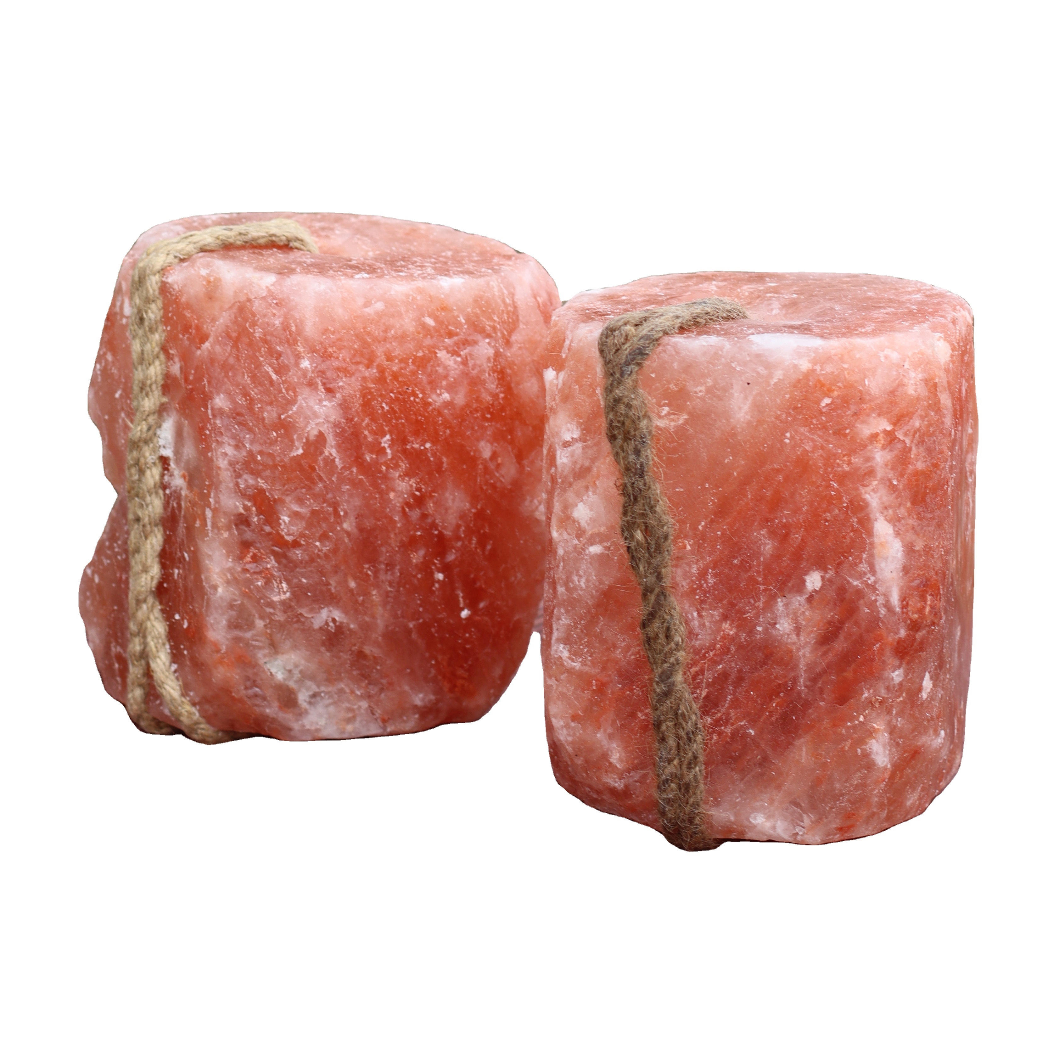 Animal Licking Himalayan Pink Salt Pure Salt Block on Rope Lick-100 Natural for Horses Deer Cattle Rabbits OEM