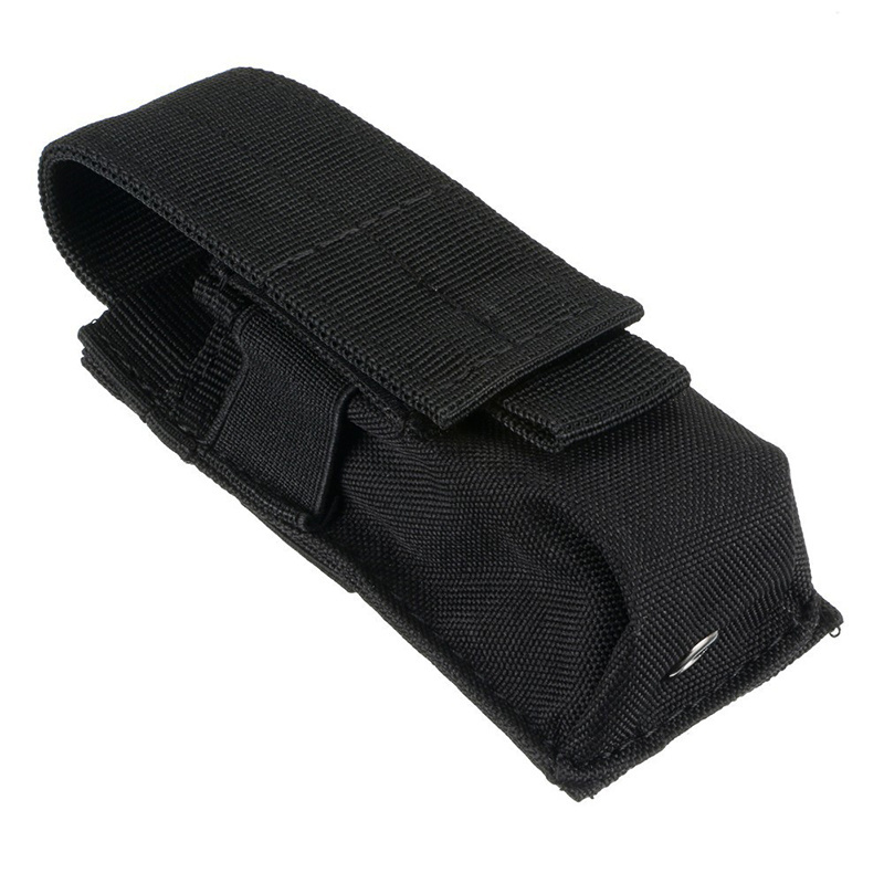 Durable Flashlight Bag Portable Waterproof Nylon Torch Holster Flashlight Bag With Magic Sticker Buckle