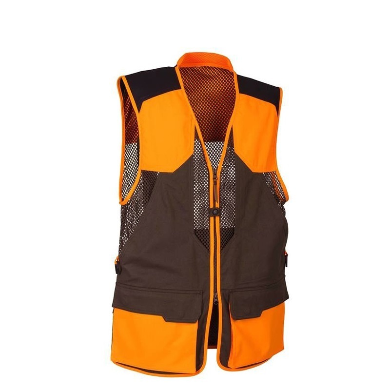 High Quality Reflective Orange Hunting Fishing Vest For Outdoor Breathable Photographer Vest Two Colors Work Vest