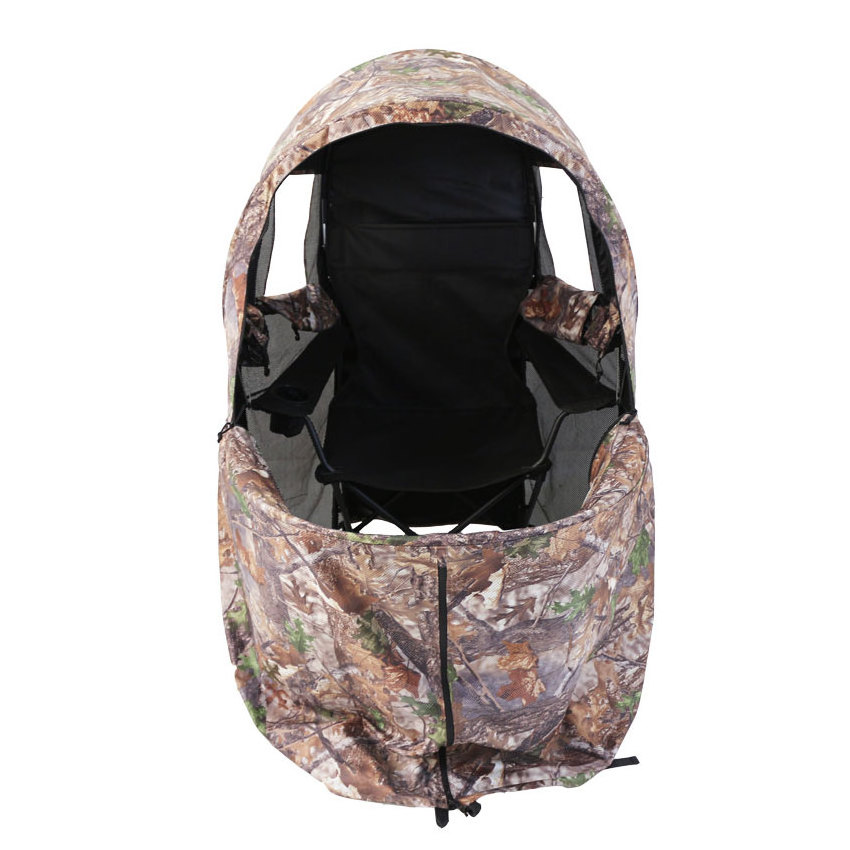 Outdoor See Through camo hunting Ground blind chair hunting tent chair for one or two man