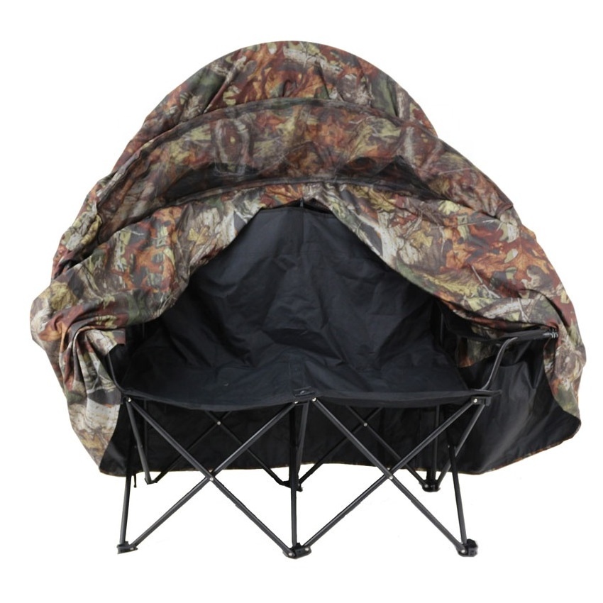 150D PU polyester tree camo Outdoor folding hunting blind tent camouflage shelter hunting blind chair tent