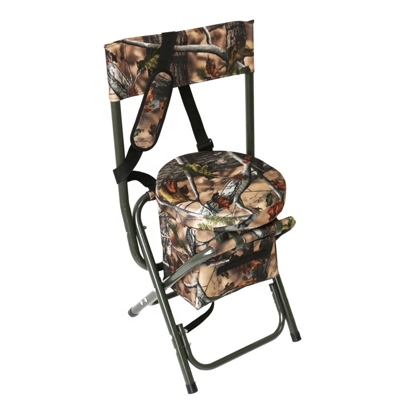 Outdoor Beach fishing camping Travel chair 360 swivel seat Foldable hunting tool with Armrests camouflage hunting accessories