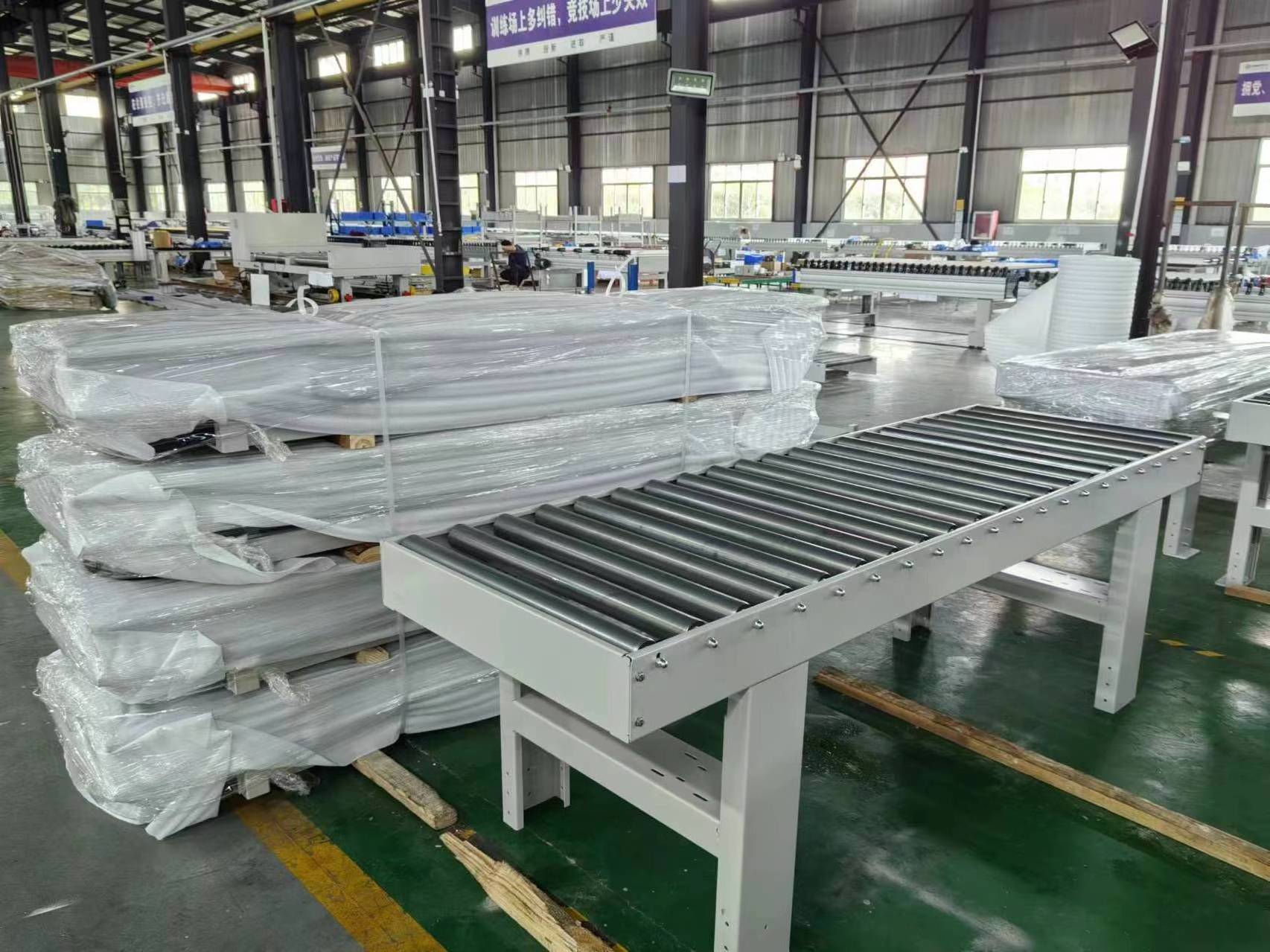 Factory Warehouse Non Power Unpowered Manual Roller Conveyor System For Truck Loading Unloading