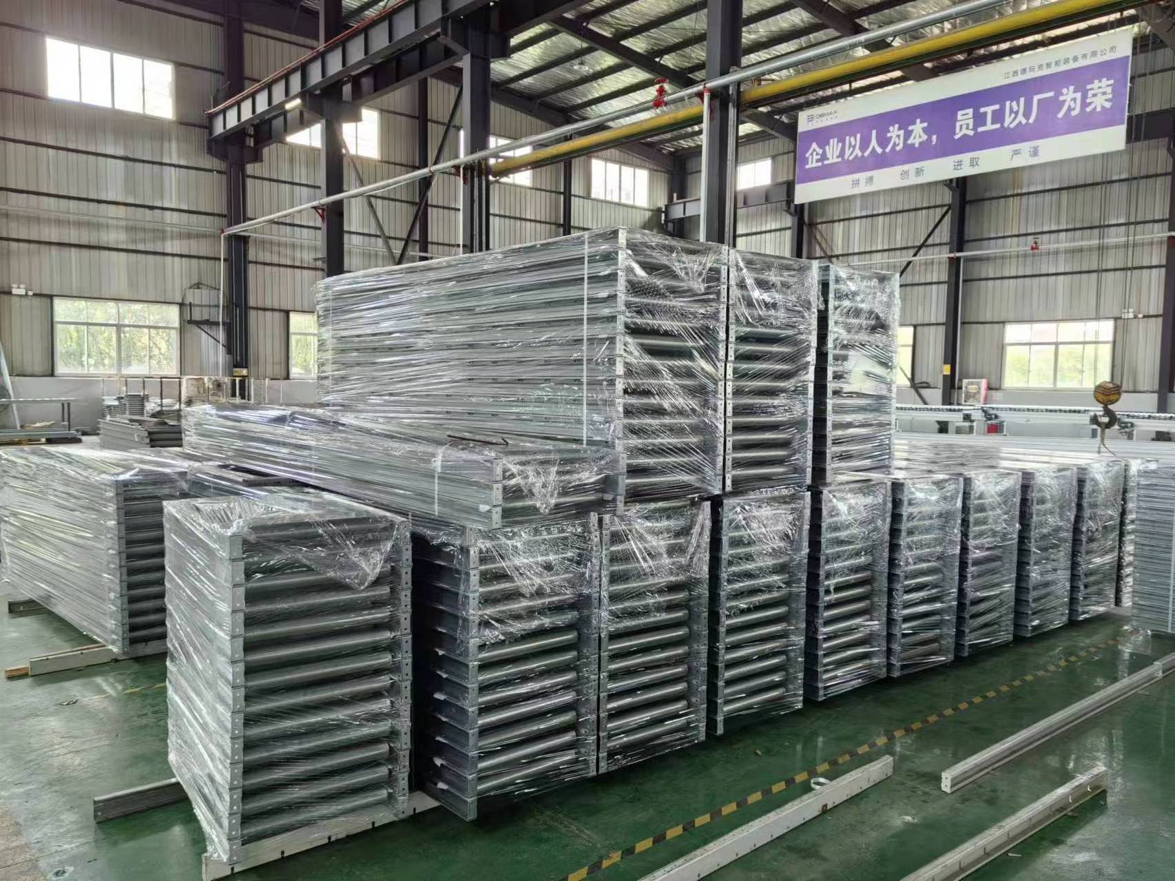 Factory Warehouse Non Power Unpowered Manual Roller Conveyor System For Truck Loading Unloading