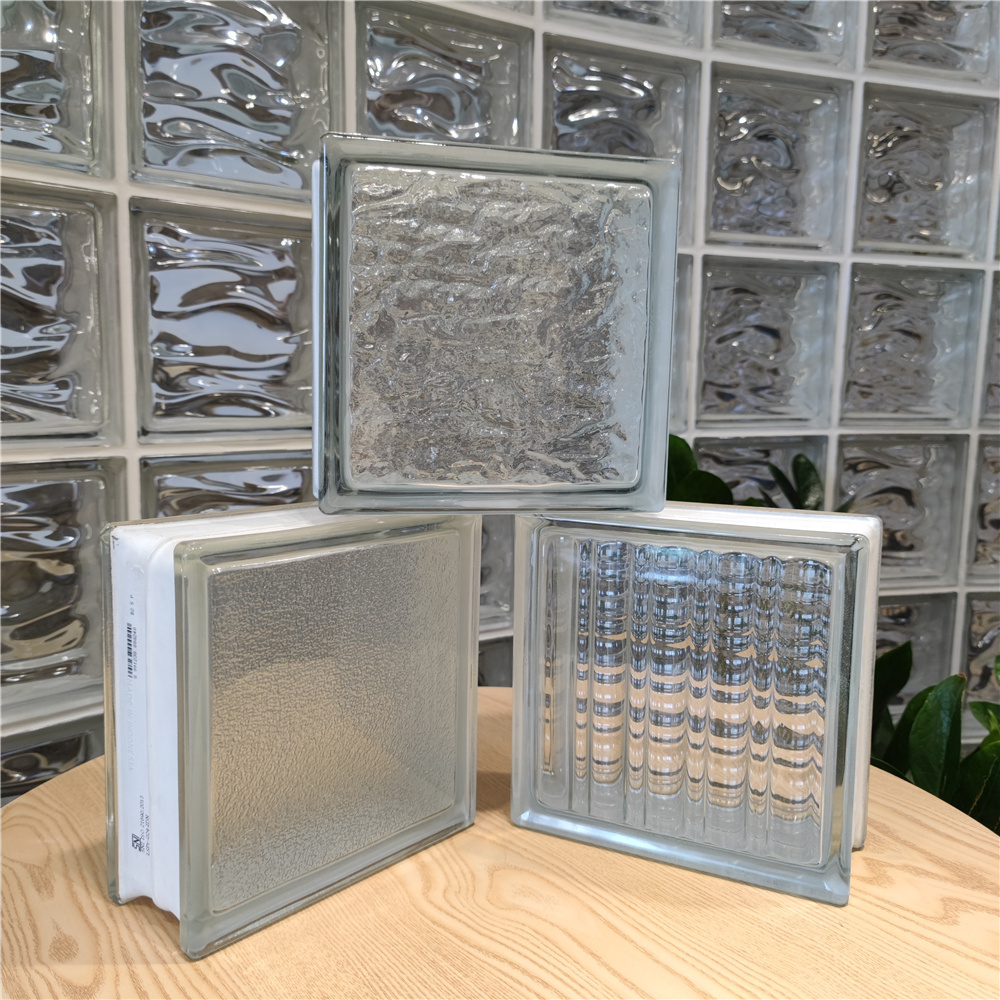 190x190x95mm clear glass block high quality glass brick use in bathroom or washroom decoration or partition wall