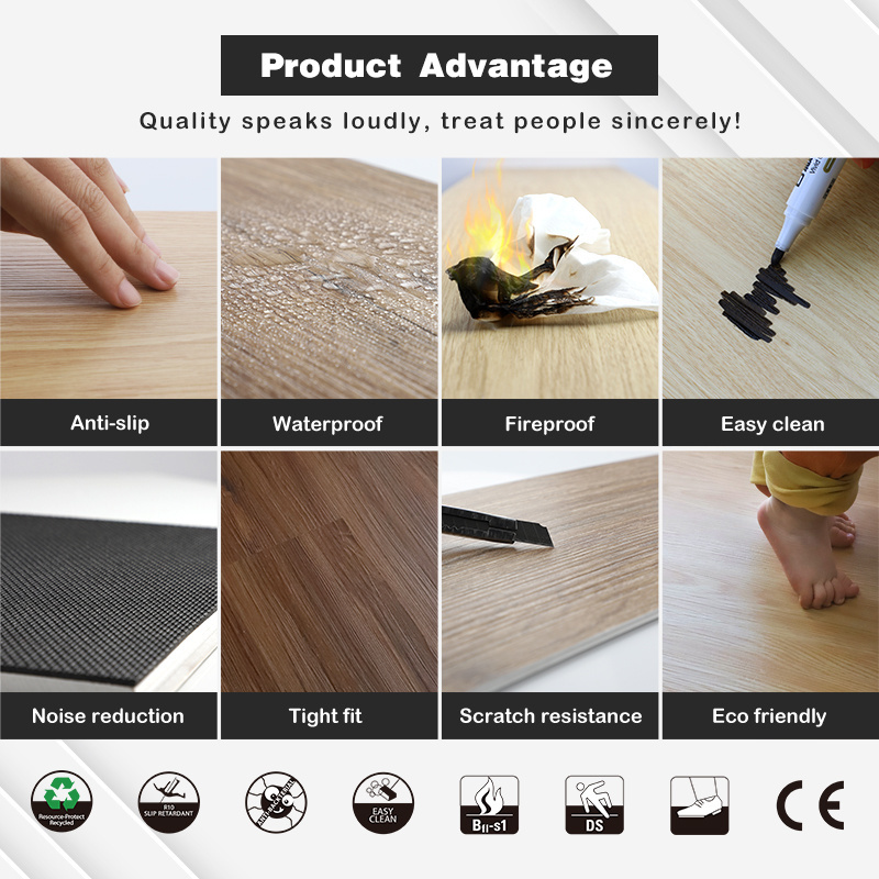 Factory cheap 2mm Glue down/Self adhesive waterproof PVC peel and stick floor planks vinyl flooring wholesale