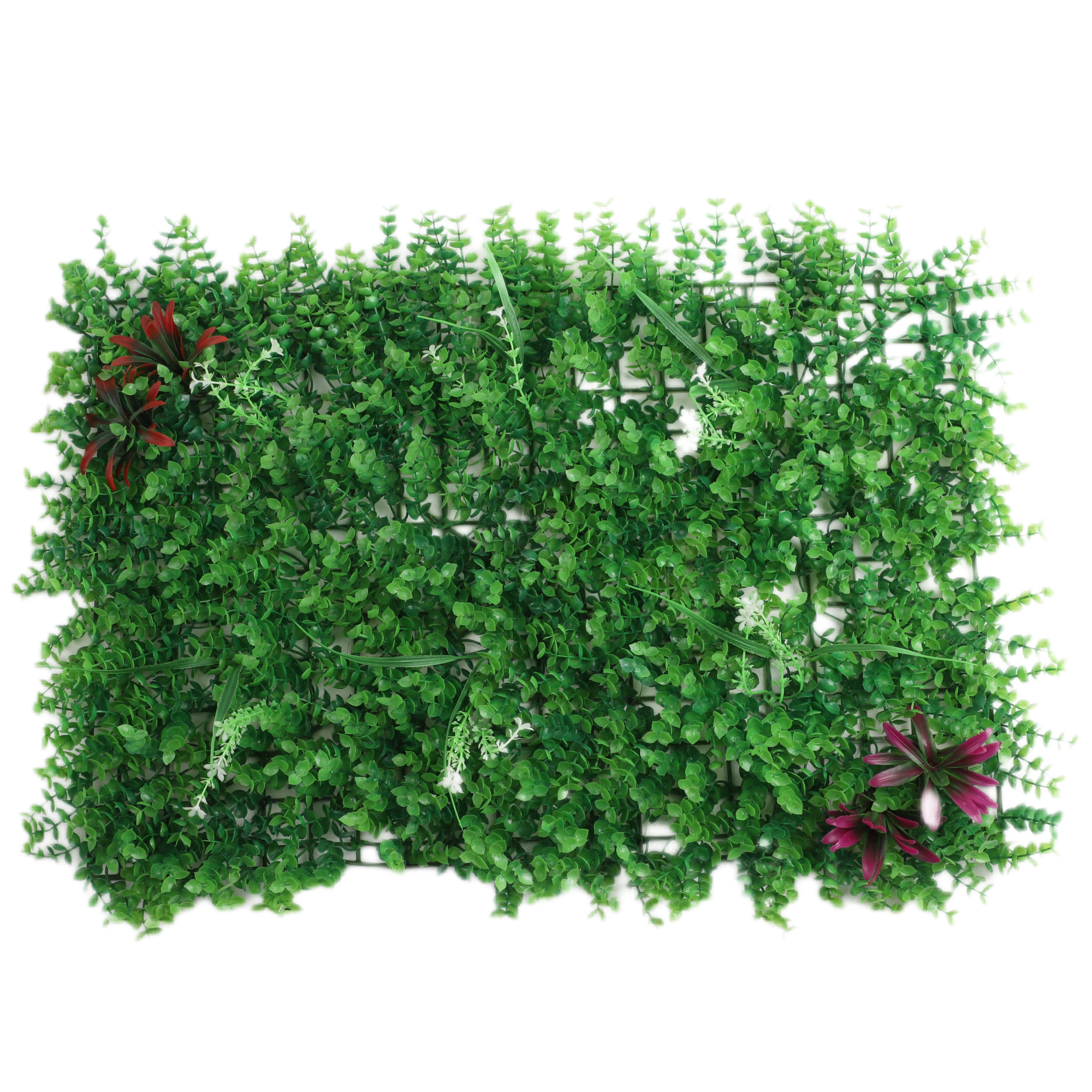 DBDMC Brand Artificial plant Faux Grass Wall Panel Artificial Boxwood Hedges 16X24in Eucalyptus Greenery Backdrop