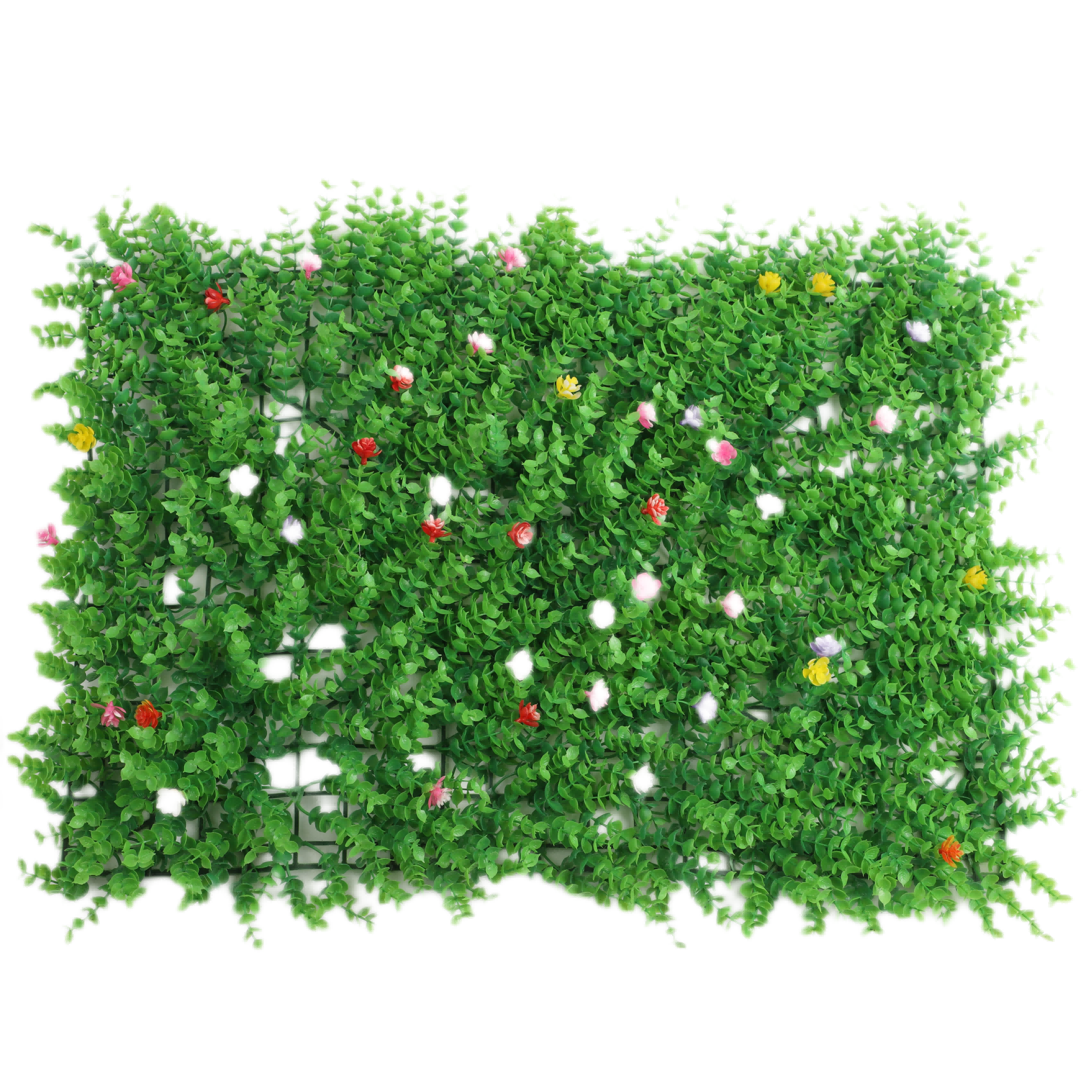 DBDMC Brand Artificial plant Faux Grass Wall Panel Artificial Boxwood Hedges 16X24in Eucalyptus Greenery Backdrop