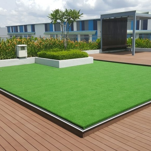 40mm 45mm Artificial Garden Grass with Folding Rubber Pot for Gym Playground grass carpet Turf