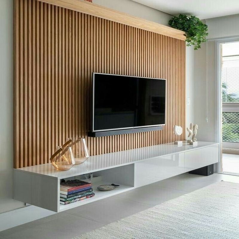 Interior Decoration  WPC Fluted Wall Board Tv Background Home Decoration  Fluted Wall Panel Wood Grain Grille Indoor  Panel