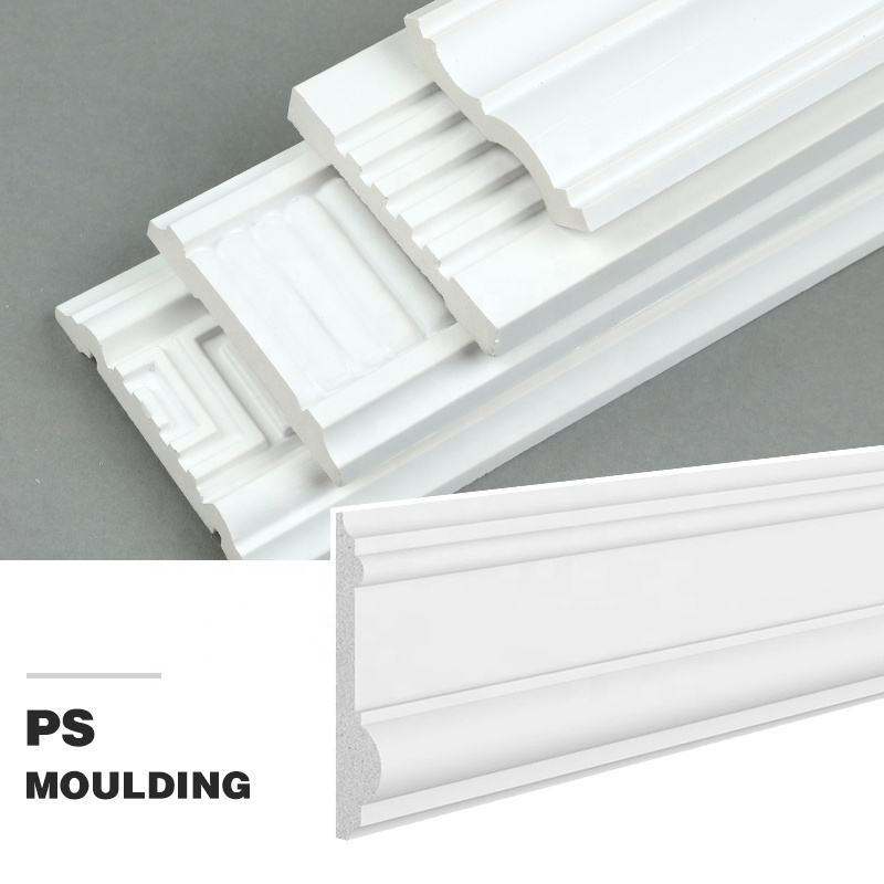 100mm/7mm Polystyrene Wall Skirting Board Protectors Home Decoration PS/MDF Plastic Skirting Board Polystyrene Skirting Board