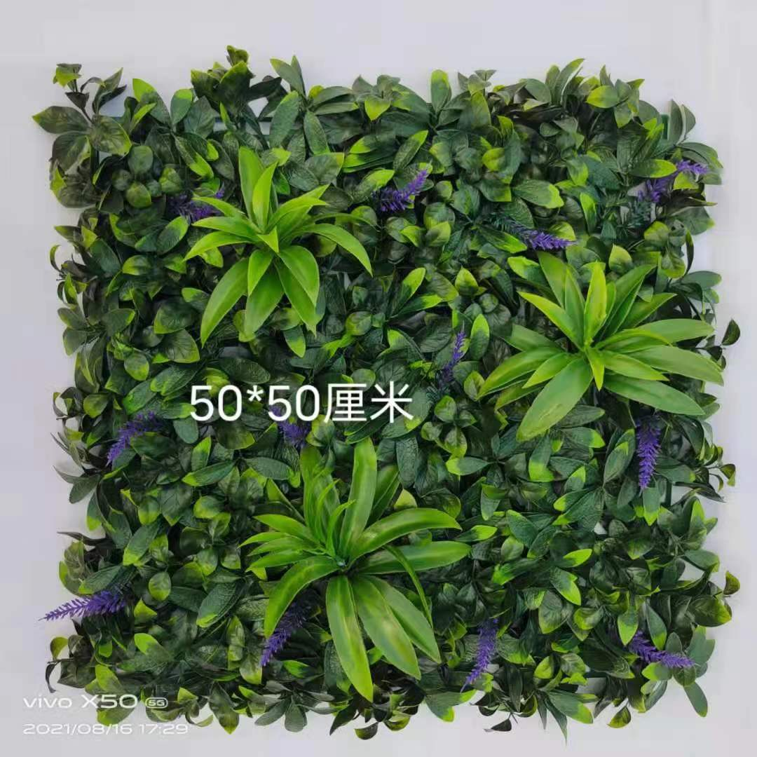 Best seller external grass wall 50cm x 50cm artificial green wall plants outdoor and indoor ivy wall plant decor