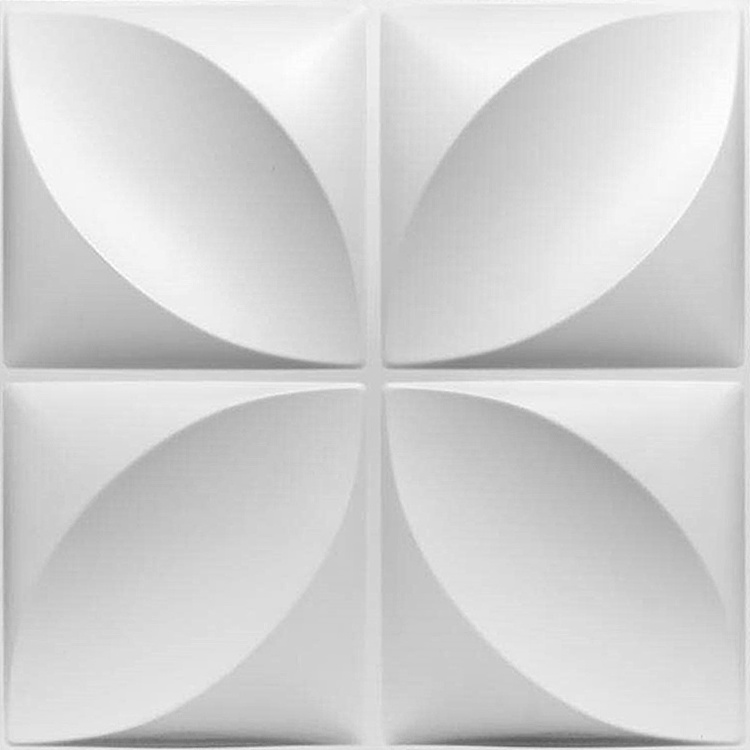 Custom European Simplicity Style Textured Plastic Home Decoration PVC 3D Decorative Wall Panel