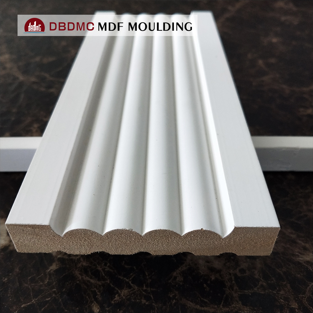 Decorative furniture moulding/wood moulding/ architraves 18mm mdf baseboard moulding skirting board