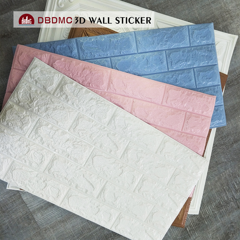 Wholesale Home Decoration Self Adhesive Wall Tiles Foam Diamond Brick 3D Wallpaper Walls