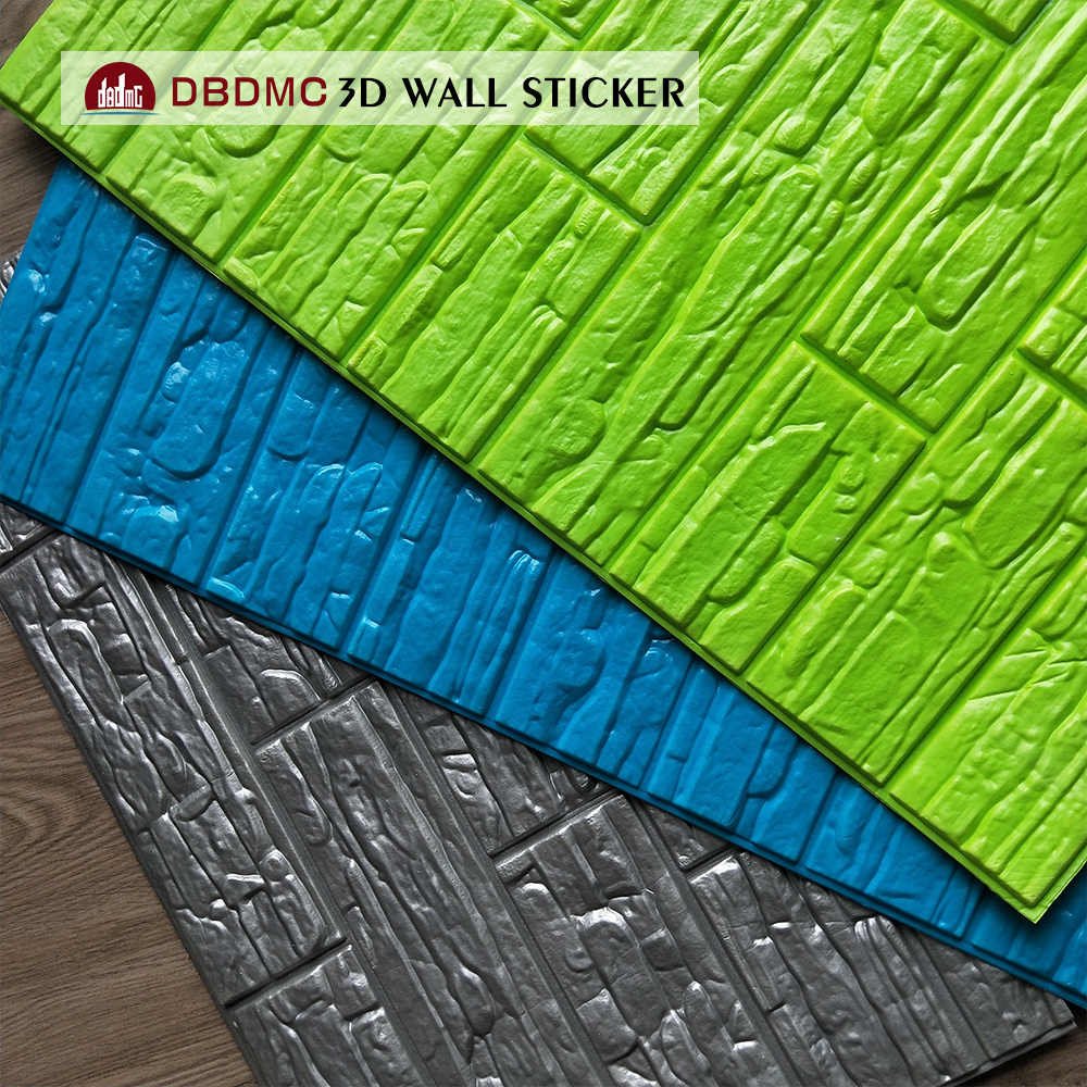 Hot Sale Design Feature Home Leather Brick Waterproof Decorative Interior 3D PVC Wall Panels Tiles