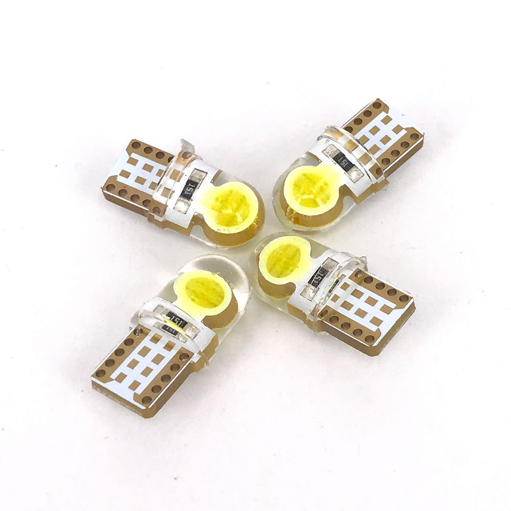 T10 COB 6 SMD Silicon LED 194 168 W5W led Side License Plate Light Lamp Bulb Car Accessories Nonpolarity