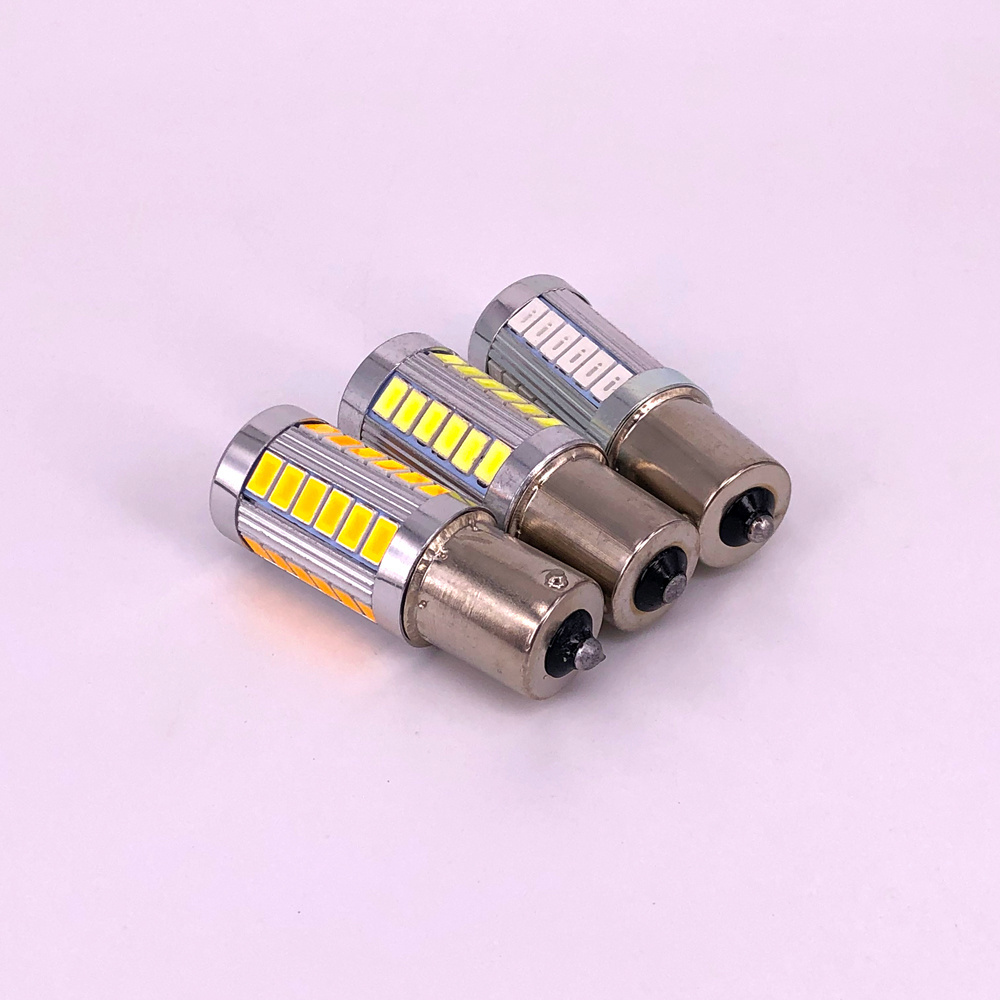 Customization 1156 BA15S Tail Parking Bulb Carturn Bulbs P21W 33 SMD Car LED Brake Light 1157 LED auto Car Turn Signal Lamp