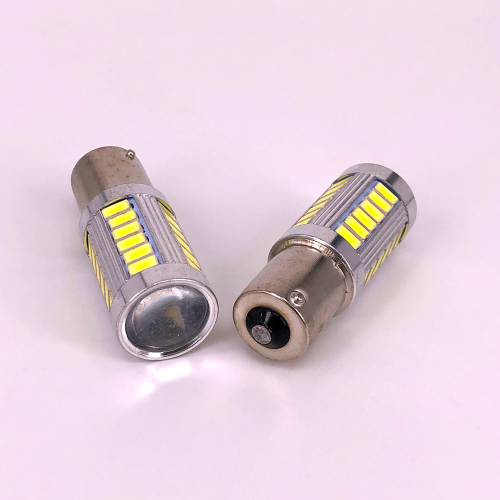 Customization 1156 BA15S Tail Parking Bulb Carturn Bulbs P21W 33 SMD Car LED Brake Light 1157 LED auto Car Turn Signal Lamp