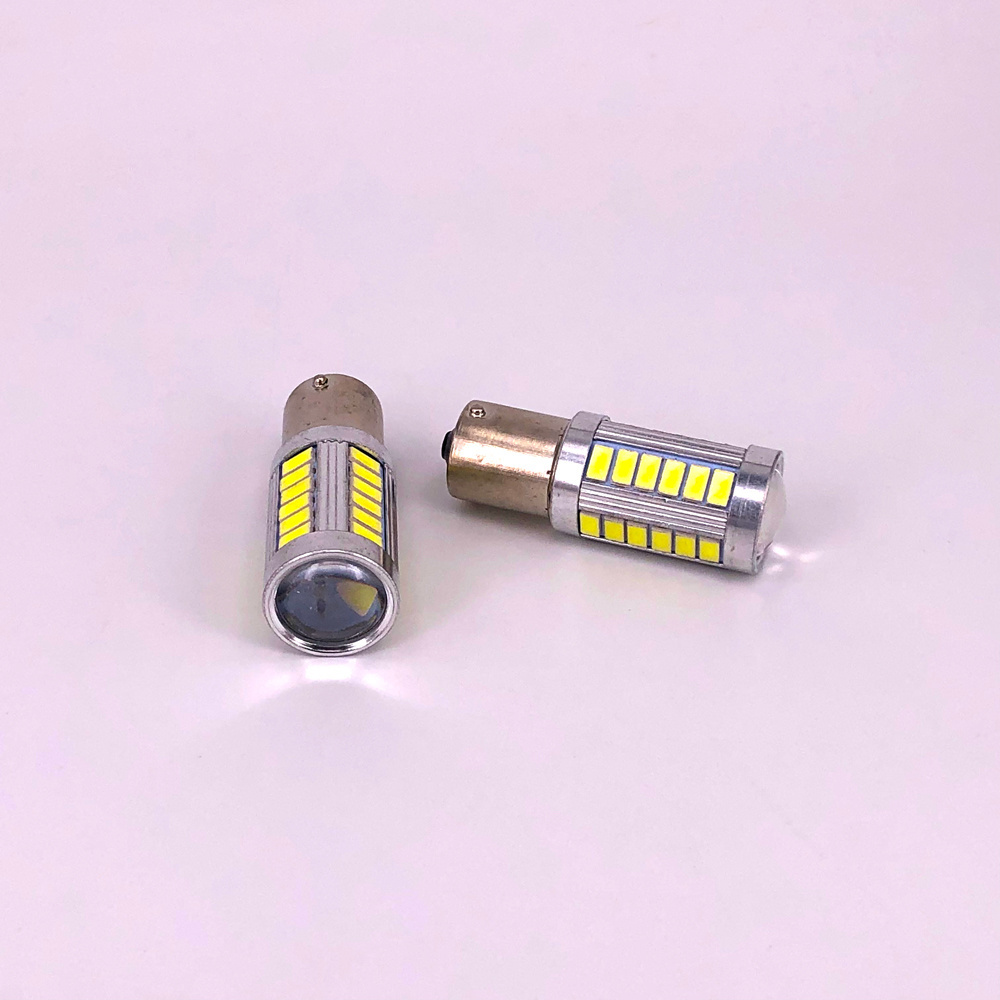 Customization 1156 BA15S Tail Parking Bulb Carturn Bulbs P21W 33 SMD Car LED Brake Light 1157 LED auto Car Turn Signal Lamp