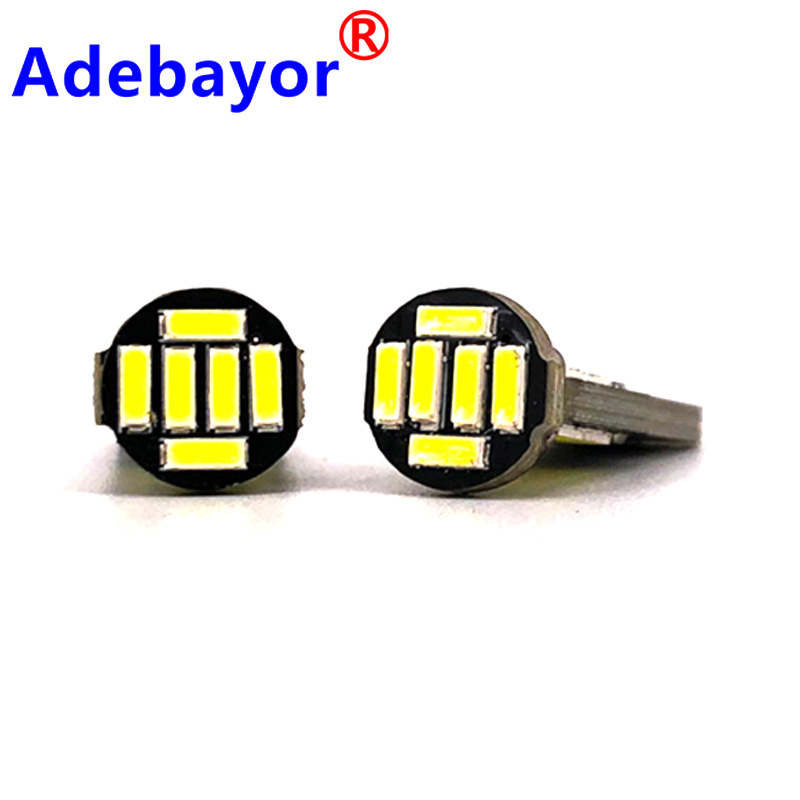 Super bright T10 w5w 194 501 led car interior light T10 26 SMD 4014 Chip Instrument Lights bulb lamp canbus no error 12V 6000K